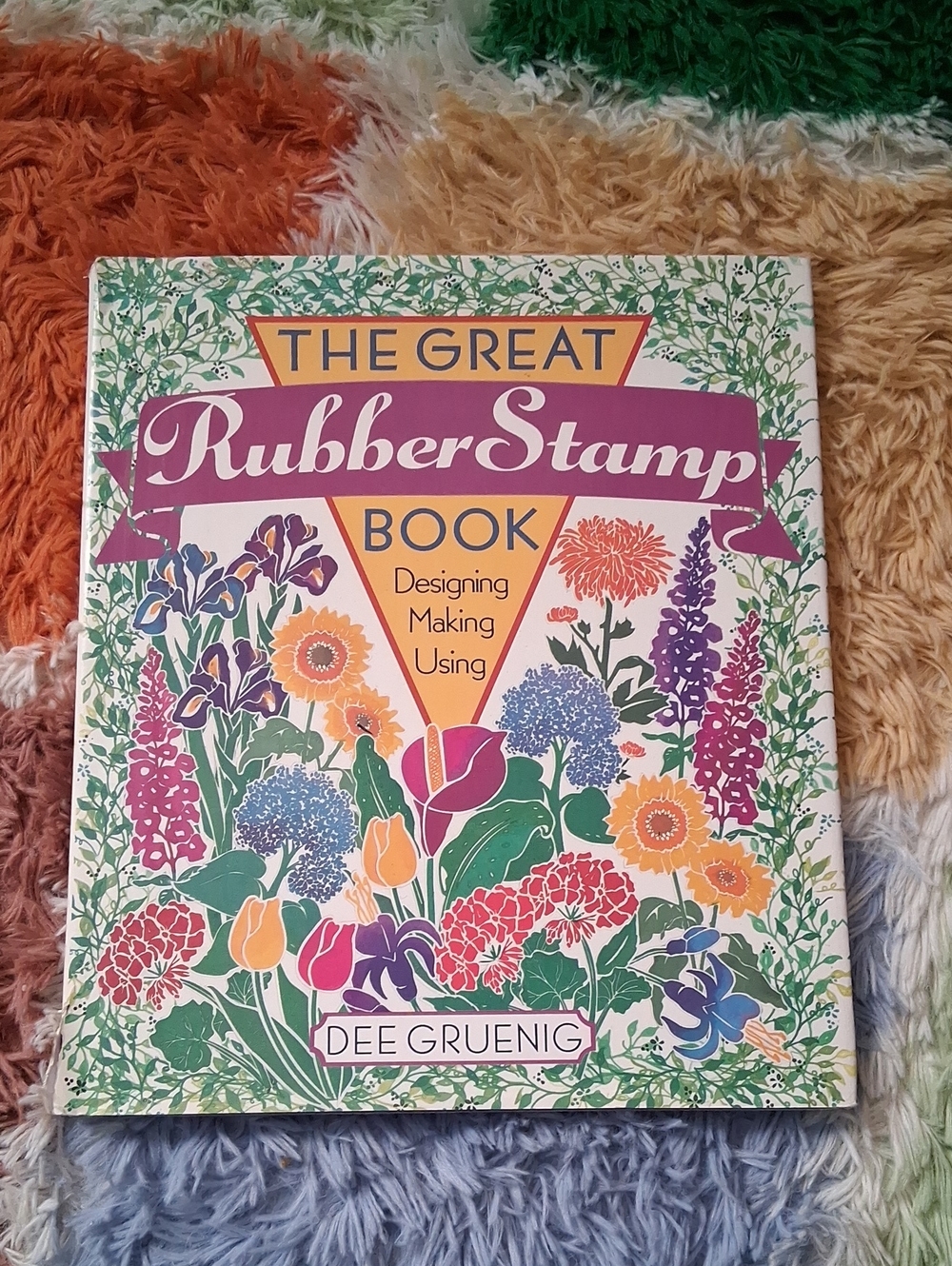 The Great RubberStamp Book by - Multicolor Floral Wall Art